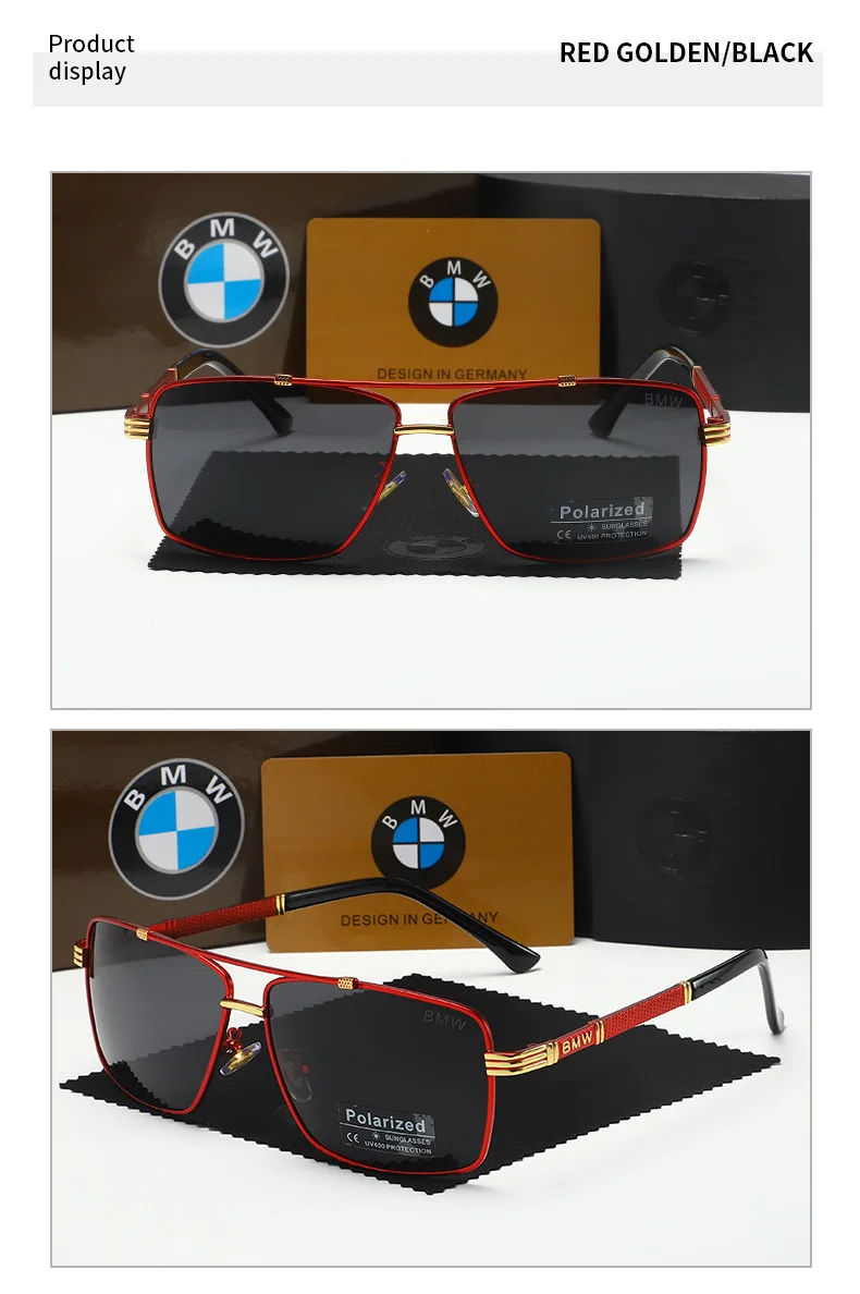 BMW Luxury Polarized Sunglasses - UV Protection Anti-Glare Glasses for Men