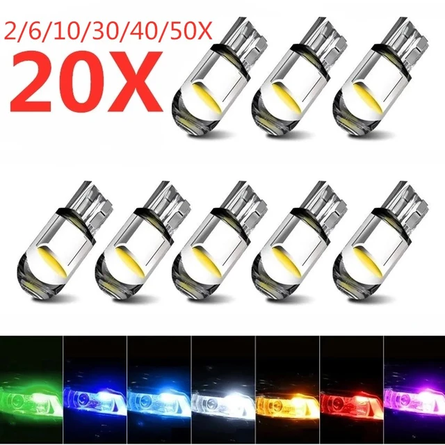 6pcs W5w Led T10 Led Canbus 168 194 Led Bulb 24smd Car Side Marker Light  License Plate Lamp White Blue Yellow Red Pink 12v 6000k - Signal Lamp -  AliExpress