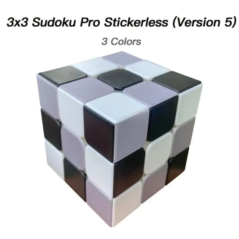 

New 3x3 Sudoku Cube Calvin's Puzzle Stickerless (version 5) 3 Color Children's Educational Toy Games and Puzzles Toys for Kids