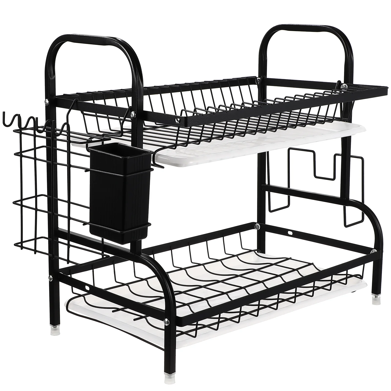 

Drainer Rack Multi-layer Dish Shelf Counter Stand Storage Draining Bowl Basket Simple Iron Kitchen Plate Holders