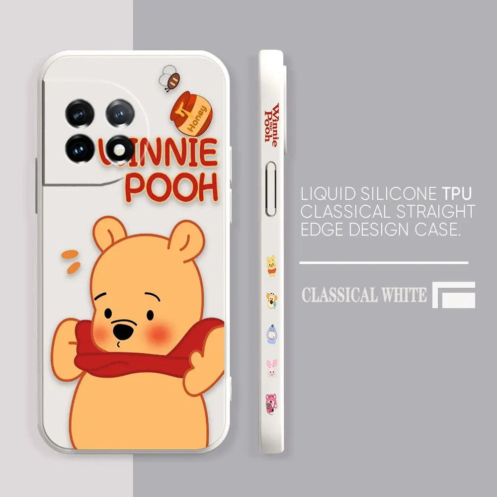 thumbnail image 1 of Case For Oneplus 5 6 9 9R 8 8T 7 7T A3 2 2V NORD 3 2 Lite Pro Simple Liquid Silicone Case Cute Winnie The Pooh, 1 of 5