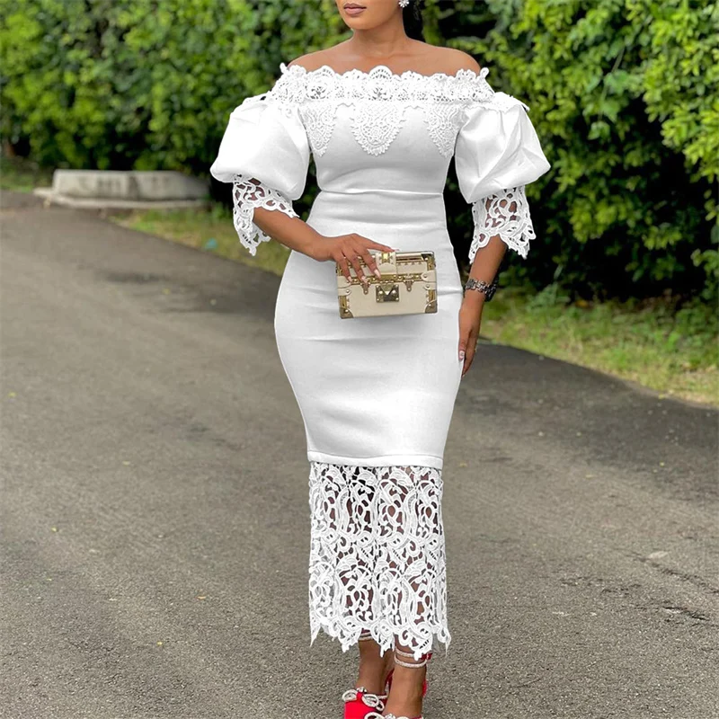 knee length dresses for ladies Lace Buttoned Dress – Slash Tags Boutique