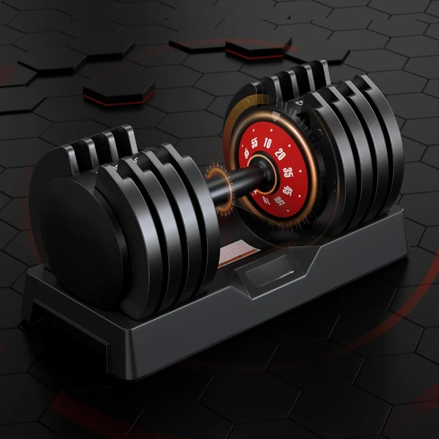 QuickAdjust 55lbs Dumbbell for Home Gym 2