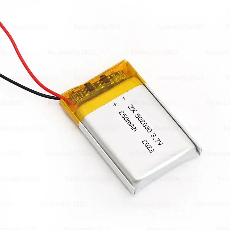 Rechargeable Lithium Batteries 502030 Battery 3.7V 250mAh Lipo Polymer Li-ion Ph-2.0mm for Bluetooth Headset Car Recorder Car Toys Etc.