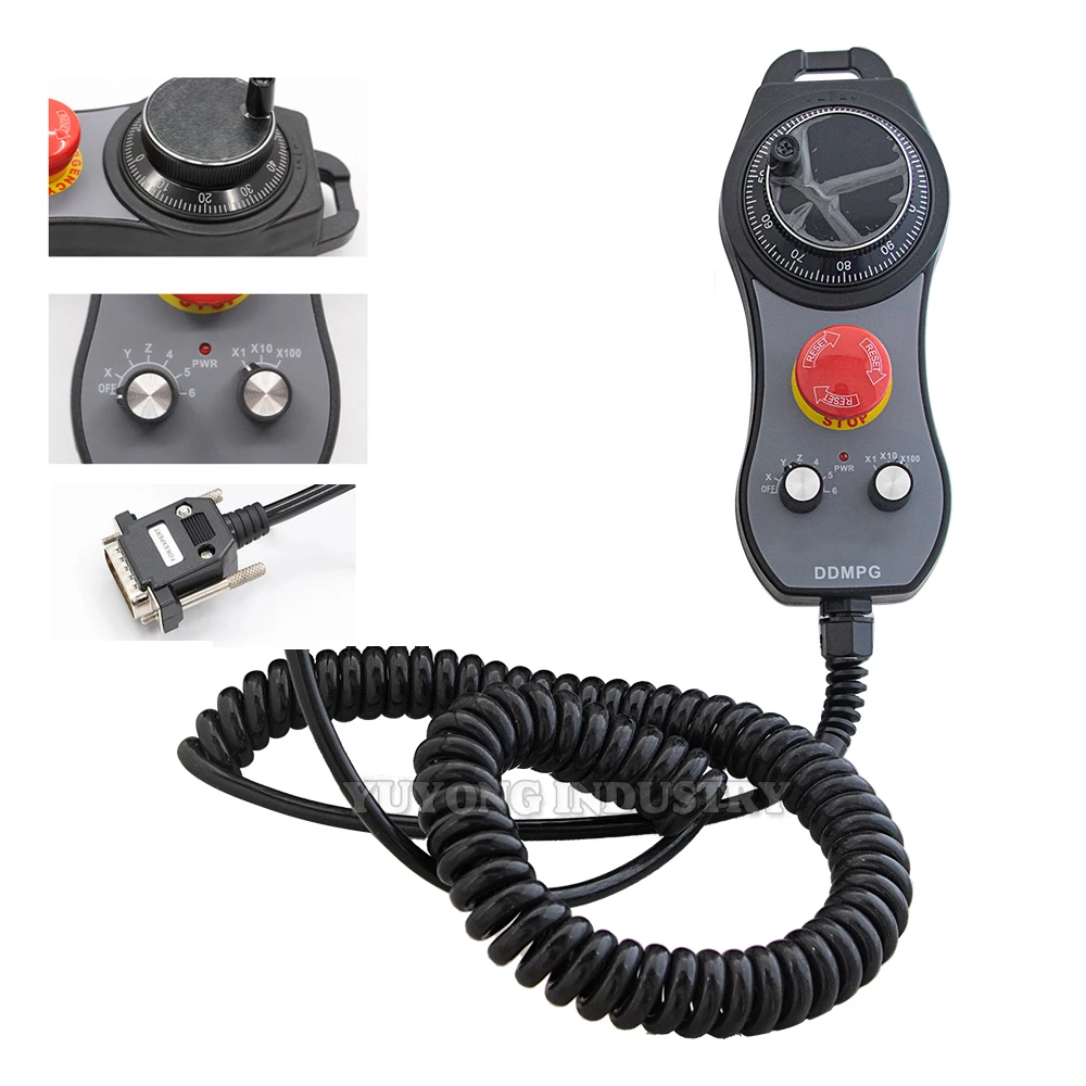 Supporting DDCSV4.1 DDCSV3.1 DDCS-EXPERT M350 Standard Electronic Handwheel MPG Plug and Play No Welding required cnc handwheel mpg manual control