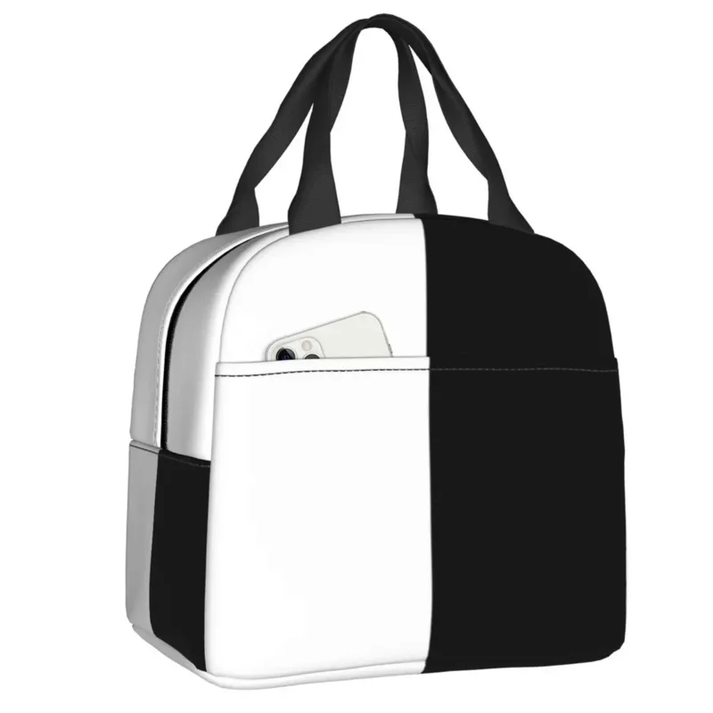 

Ethan Markiplier Mark Black And White Split Bag Cooler Thermal Insulated Lunch Box for Women School Picnic Food Tote Bags