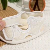 KIDSUN Summer Sandals Baby Girls Boys Shoes Open Toe Infant Shoes Newborn Rubber Sole Non-Slip First Walker Crib Shoes 6