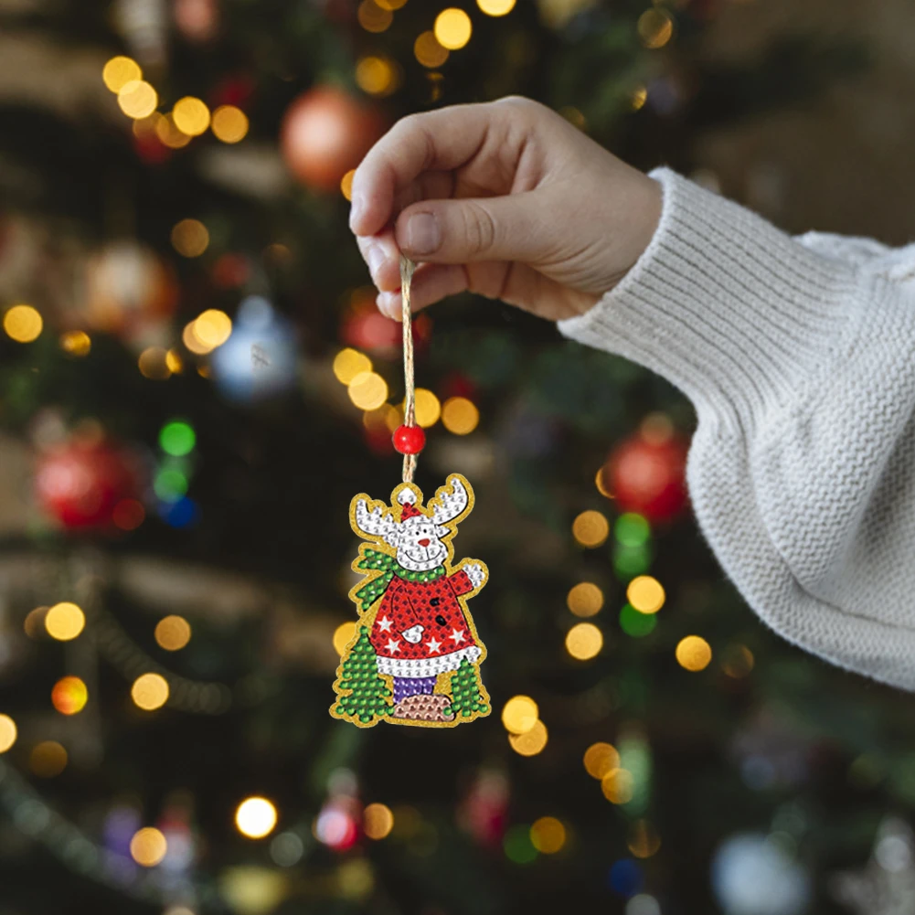 Diamond painting diamond painting accessories 5/10pcs Diamond Painting Christmas Santa Claus Pendant Decoration Atmosphere Decor for Children Christmas Gift Natal Navided