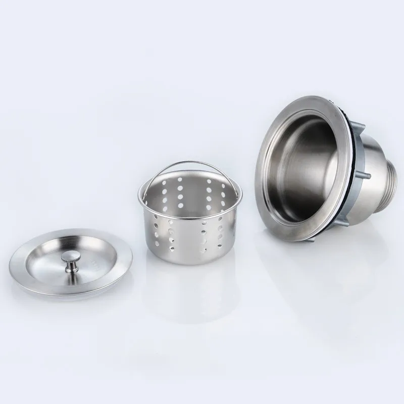 Kitchen Sink Filter Basket Drain Bathroom Bathroom Sinks Stainless Steel Undermount for Washing Dishes Under The Water Pipe