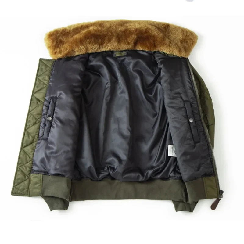 綿100%】type B15 cotton JACKET Vintage B15 Bomber Jacket Men