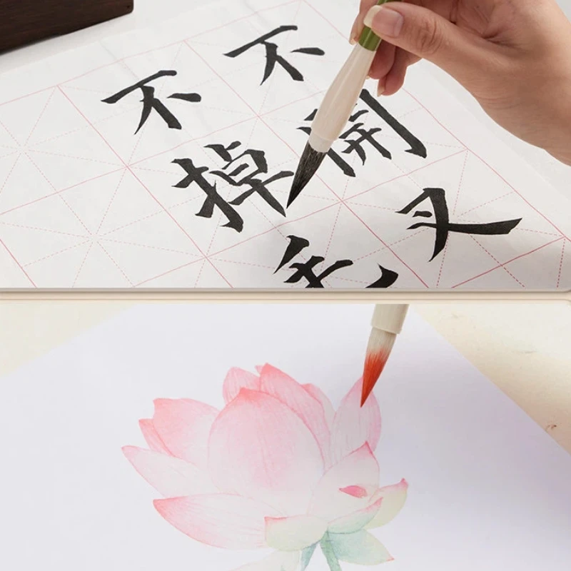 전문가용 혼합 족제비털 서예 붓 세트, 후저우 스타일, 대형, 중형, 소형 사이즈, 일반 서예 및 중국화용