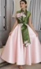 Customized Jiayigong Exquisite Modern Style V-Neck Ball Gown Flowers Appliquess Bespoke Occasion Dresses