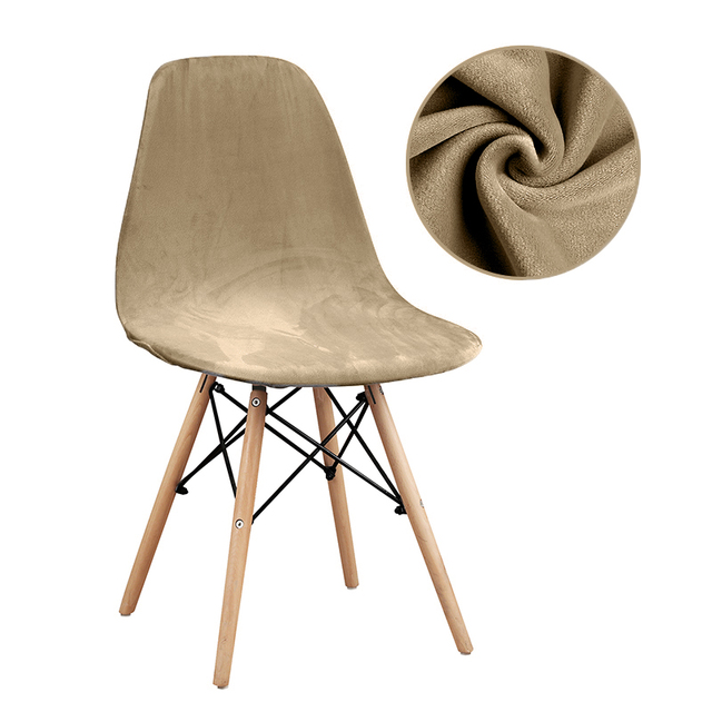 Pcs Velvet fabric Bar Chair Cover Washable Removable Seat Cover Armless Shell Chair Covers for Banquet Home Hotel