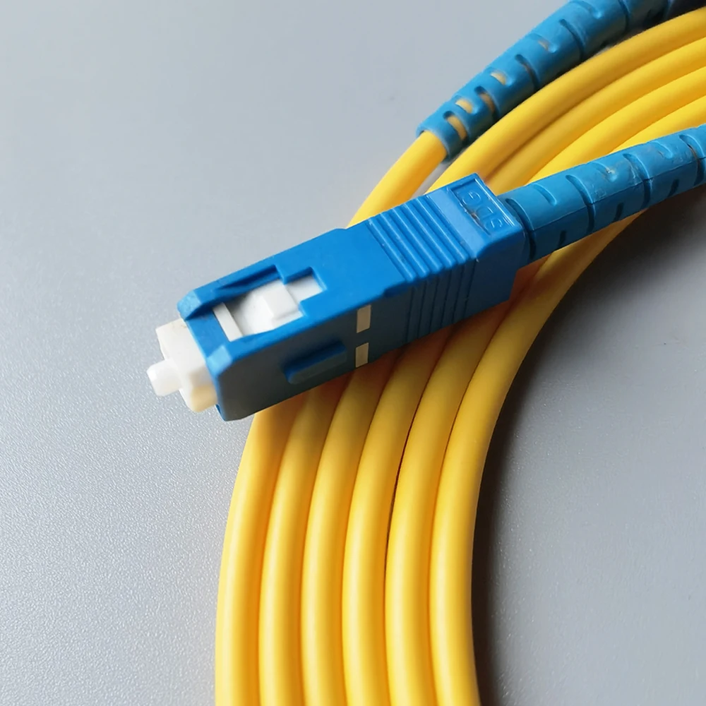 Optic Patch Cord Cable SC/UPC To SC/UPC 10M/15M/20M/30M Single Mode Fiber Optic Cable Extension for FTTH Free SC Adapter