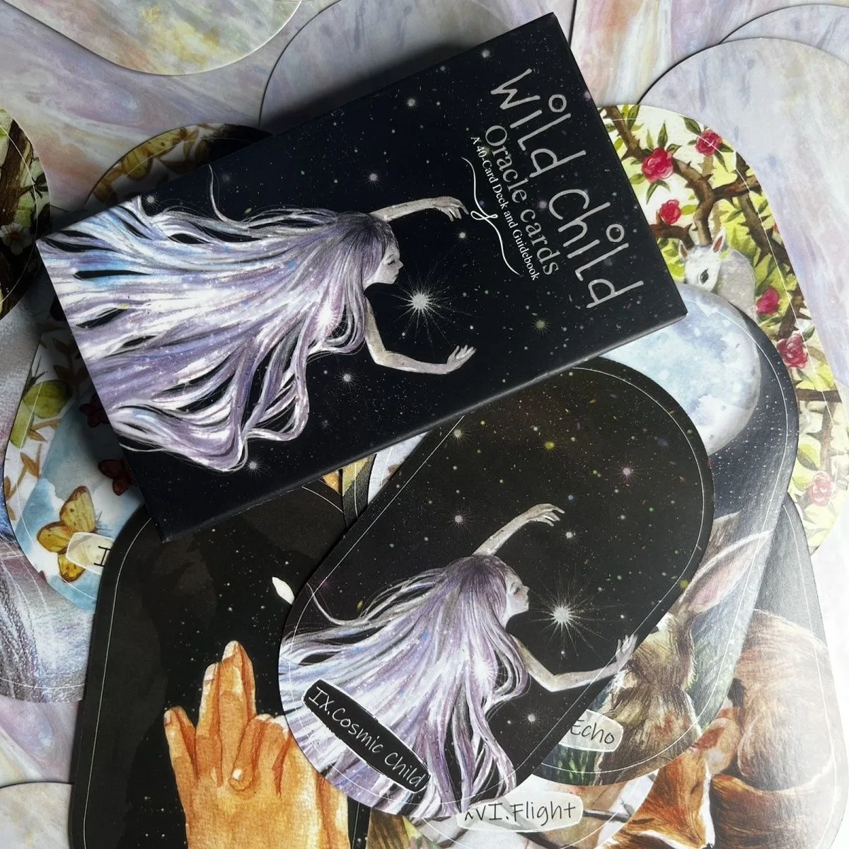 Wild Child Oracle 40pcs Card Deck Indie Oracle Deck Beautifully Illustrated Tarot Card Game Toy Tarot Card Prediction Divination 2
