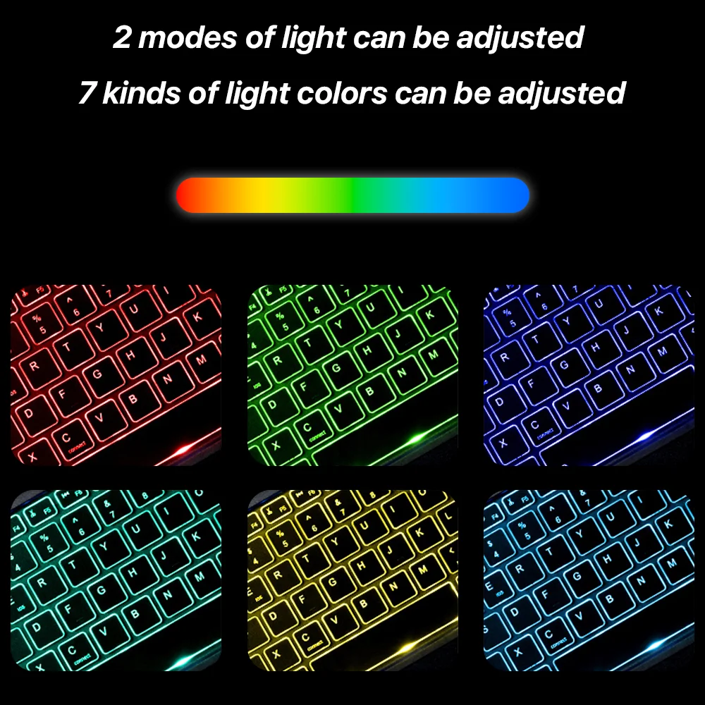 Bluetooth Backlit Keyboard With Touchpad for iPad Pro Mini Air Mate Pad Cell Phone Devices bluetooth keyboard case