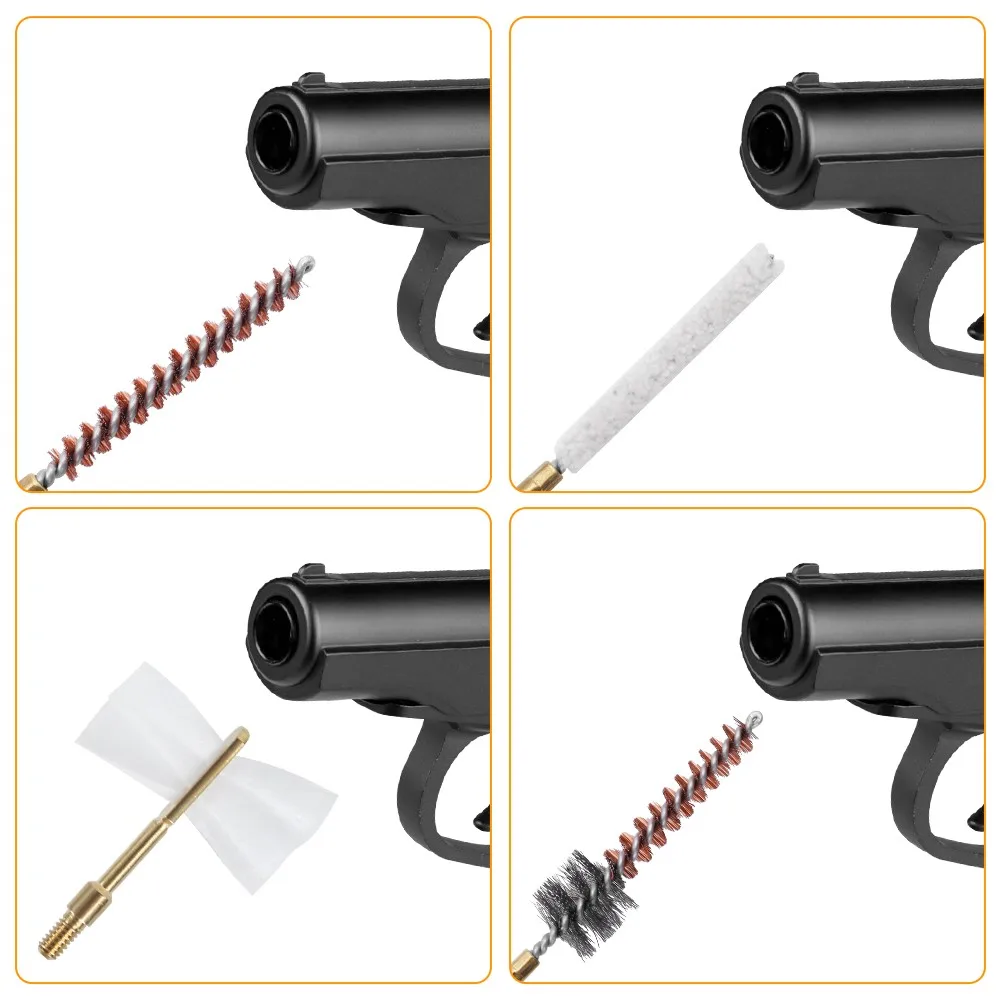 ASR Outdoor 5 Piece Gun Cleaning Brass Copper And Nylon Brush And