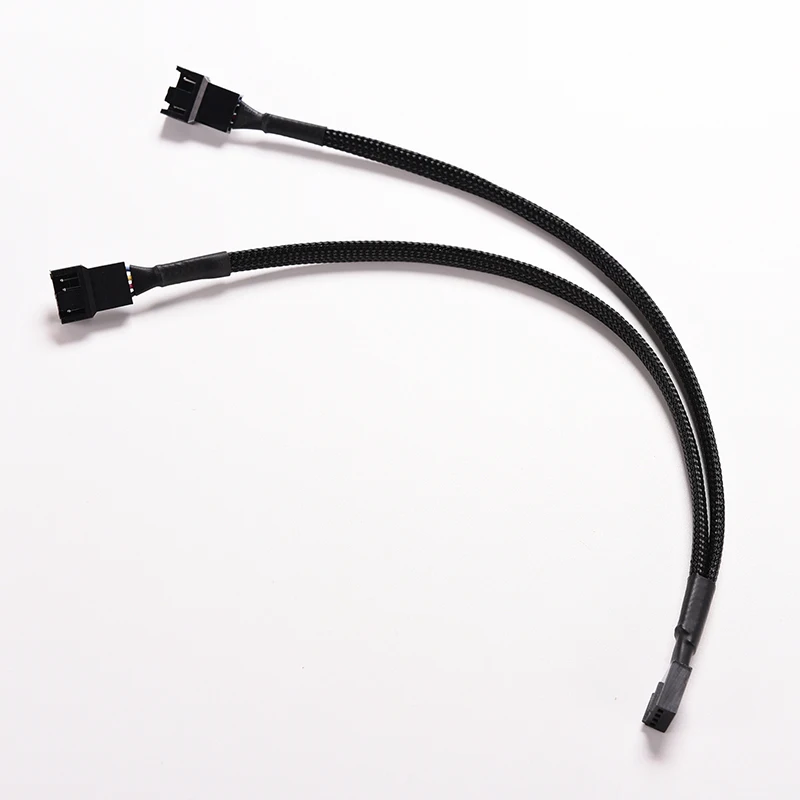Adapter Power Cable 4 Pin PWM Splitter Cable 4Pin PWM Female To 3/4 Pin PWM Adapter Cable For Computer CPU Case Fan Sleeved