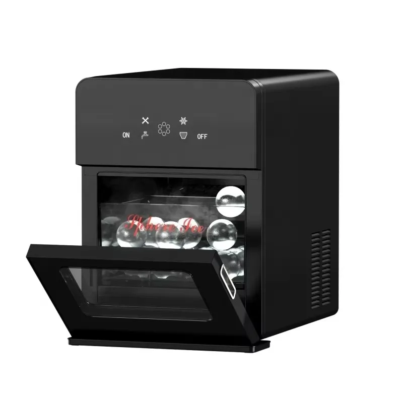 Counter Top Home Sphere Ice Machine Crystal Ice Ball 4Pcs Per Cycle 160Pcs and 10Kgs Per Day for Cocktails Drinks Whiskey 1