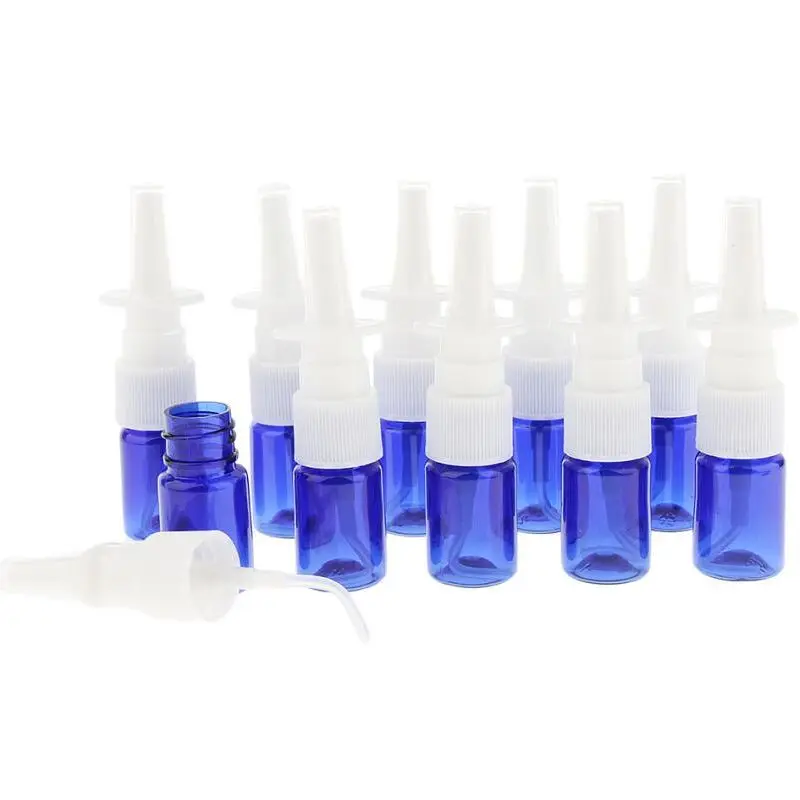2PCS/LOT 10ml/20ml/30ml Empty Plastic Nasal Spray Bottles Pump Sprayer Mist Nose Spray Refillable Bottling Packaging
