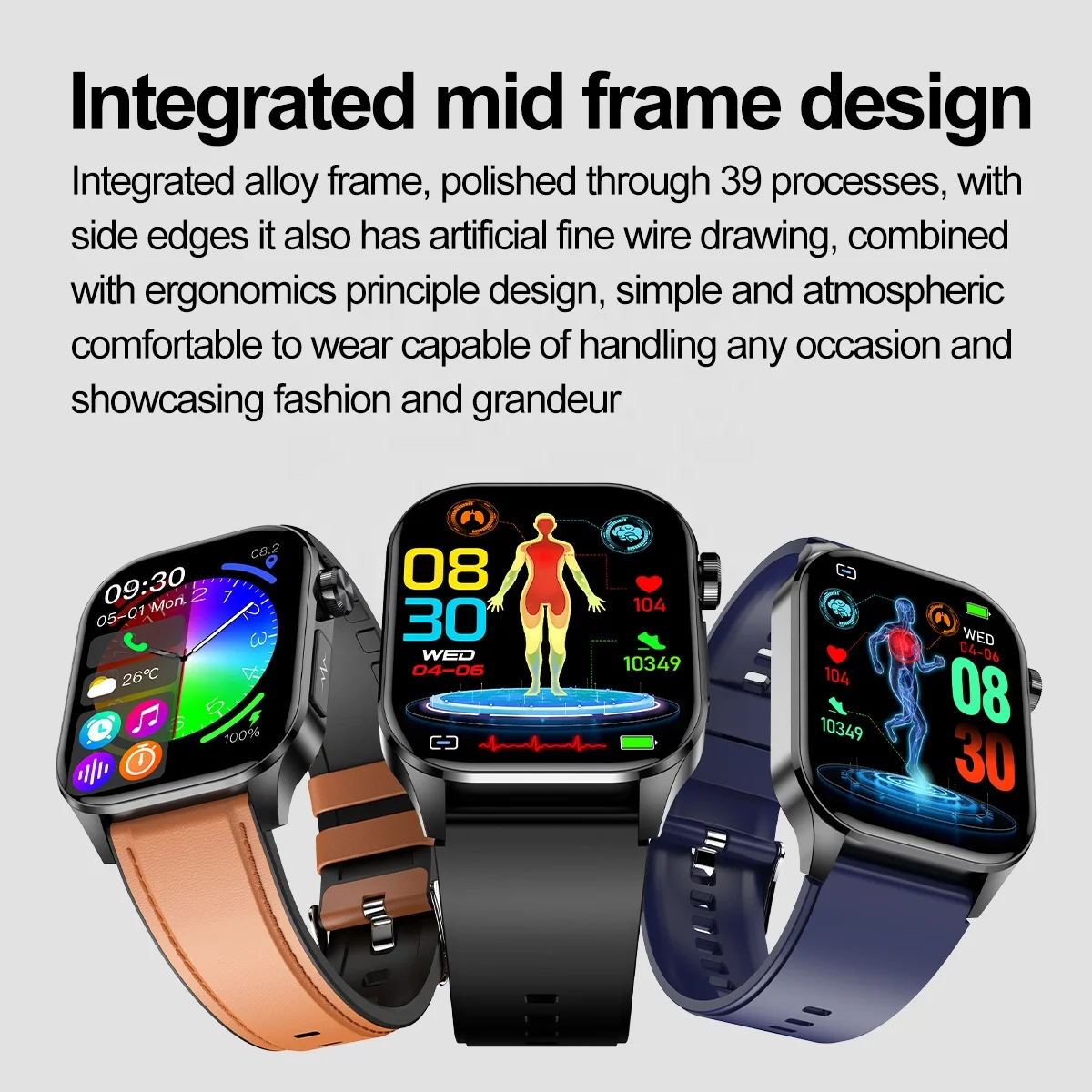 ECG BT ȭ  Ʈ AMOLED   з  µ ǰ , ո ð ET580, 2024 ǰ