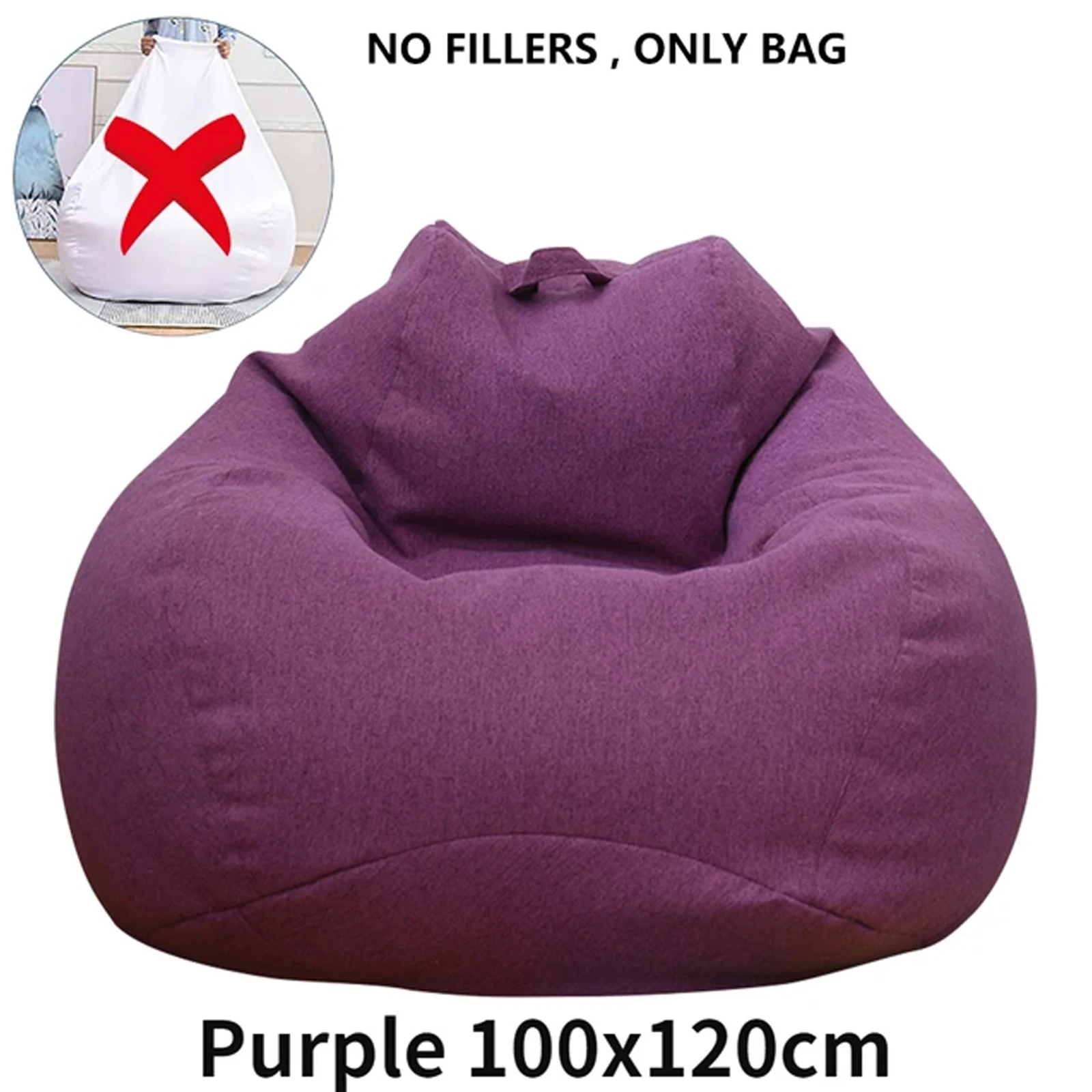 Luxurious Large Bean Bag Lounger Cover - Plush, Comfortable & Stylish Passive Seating Solution