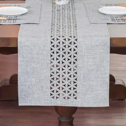 Table Runner with Classic Hemstitch Detail, Hand Crafted, Pure Linen Fabric, Taberunner for Casual, Formal Party, Holiday