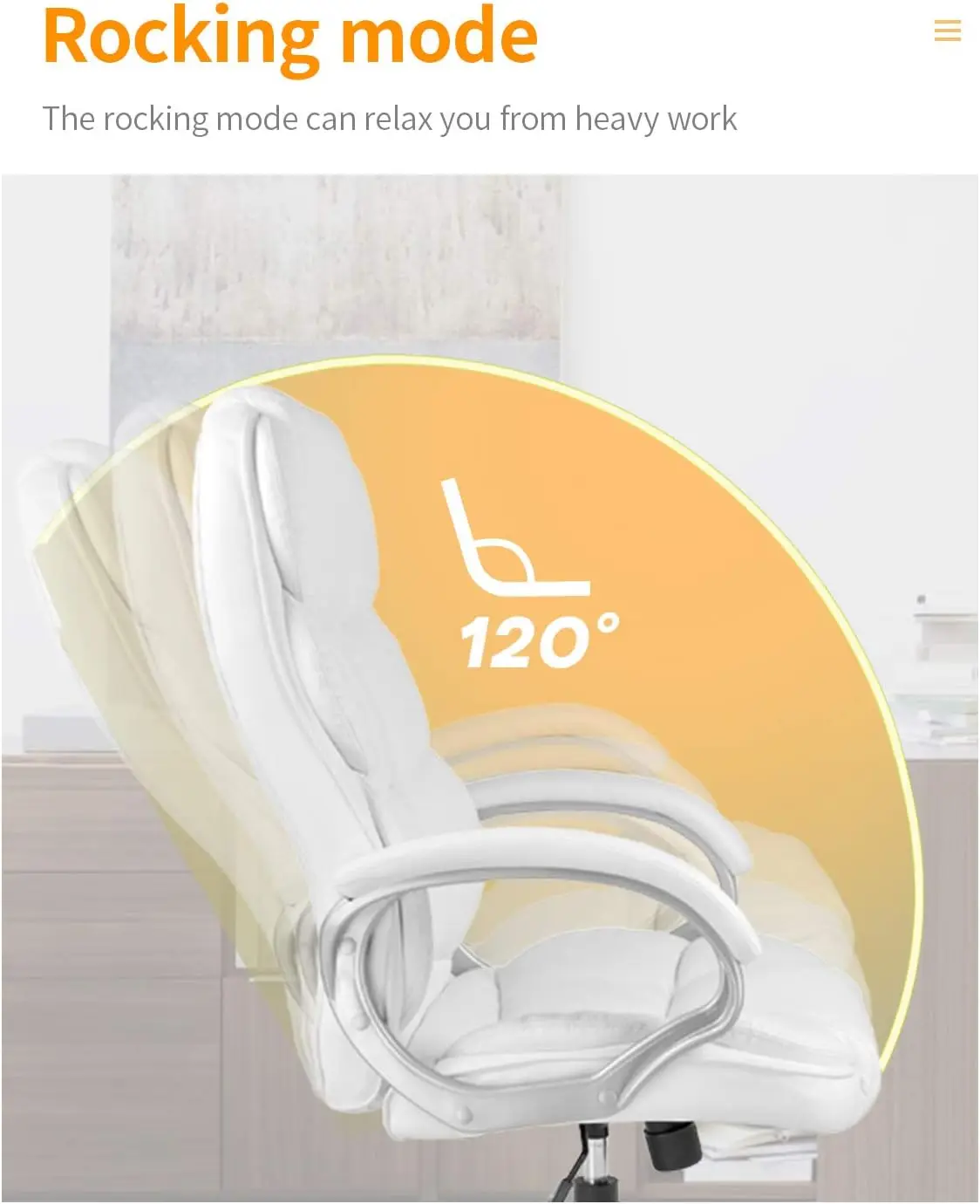 Office Chair Computer High Back Adjustable Ergonomic Desk Chair Executive PU Leather Swivel Task Chair