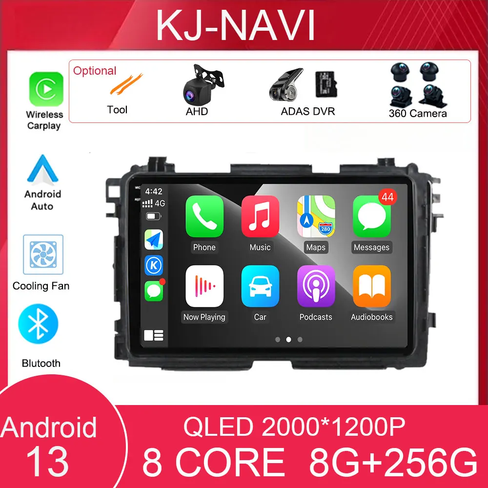 

Android 13,0 для Honda Vezel HR-V XRV 2013-2019 No 2 din автомобильное радио мультимедийный видеоплеер GPS навигация 4G Carplay головное устройство
