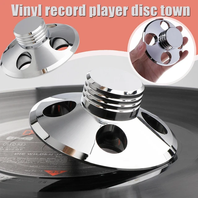 Record Weight Audio Vinyl Turntable LP Record Clamp Metal Disc Stabilizer Record Quality Record Accessory Player -