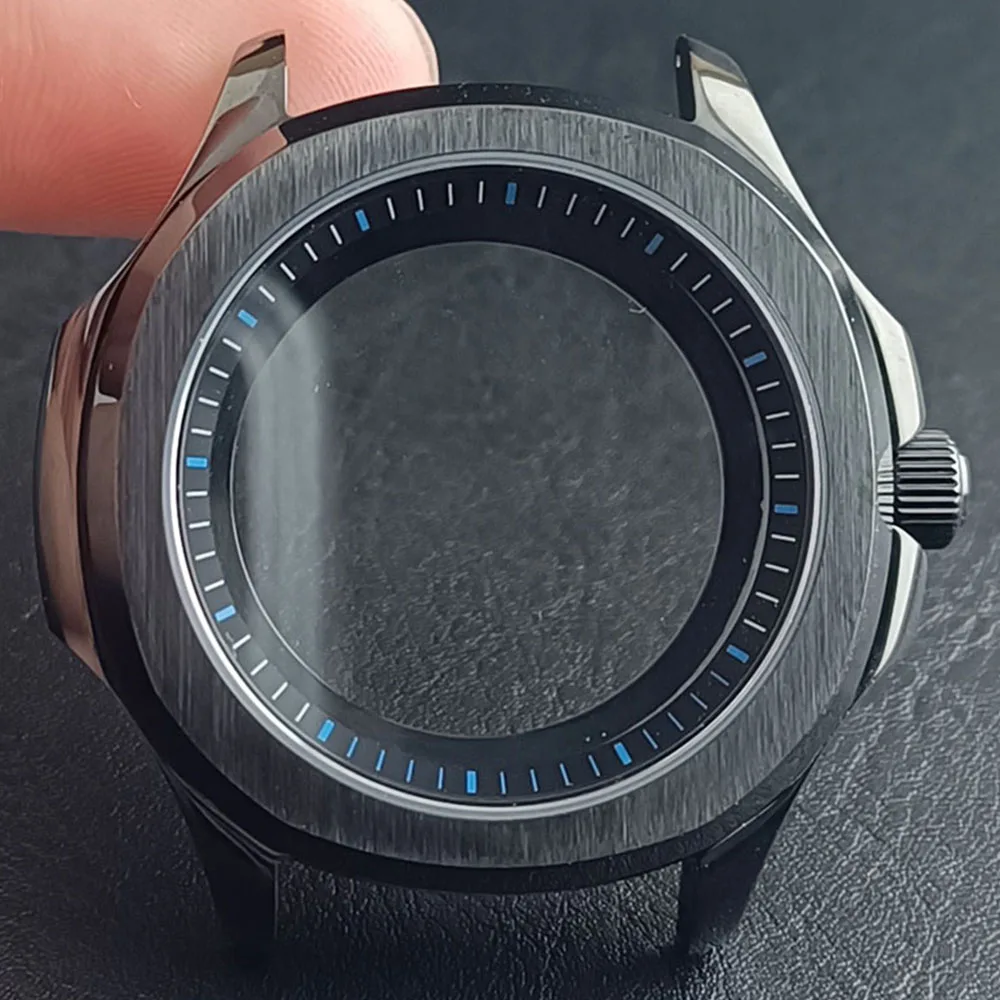 Stainless Steel Sapphire Glass Waterproof Watch Case with Inner Ring 39.5MM