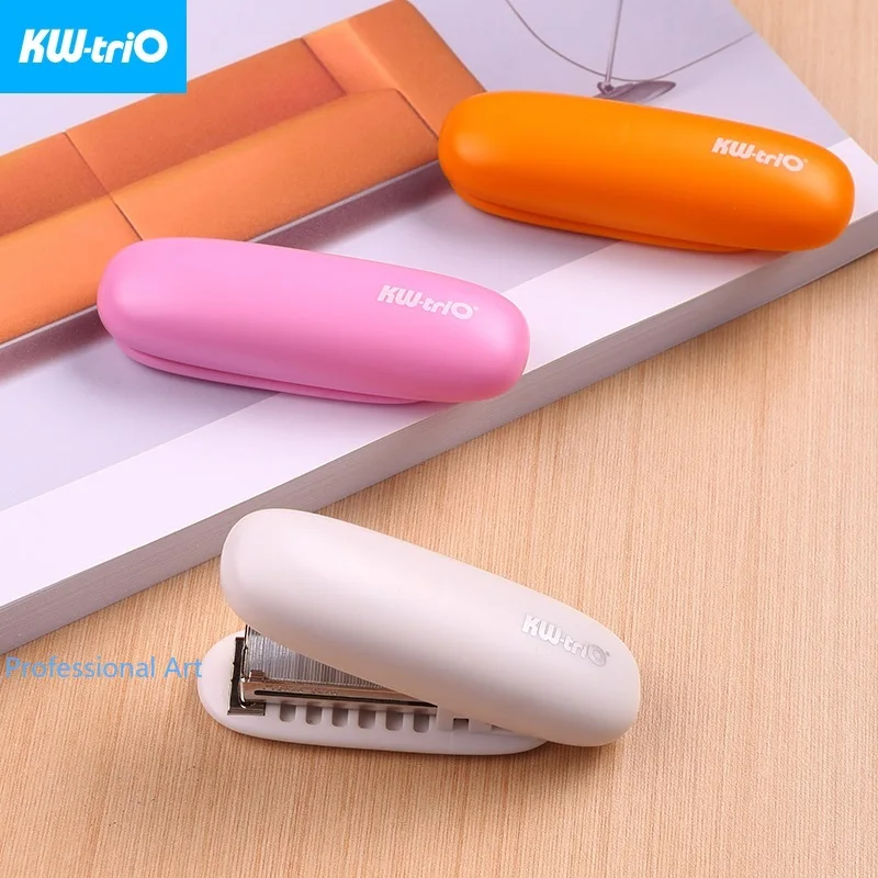 

KW-triO 5626 Mini Folding Stapler Ultra-Thin Cute Portable Stapler 20 Sheets of Paper Desk Stationery Office Binding Supplies