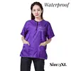 Grey Pink Purple Pet Grooming Work Clothes Bichon Schnauzer Poodle Dog Soft Breathable Quick-drying Non-stick Apron Custom Logo 6
