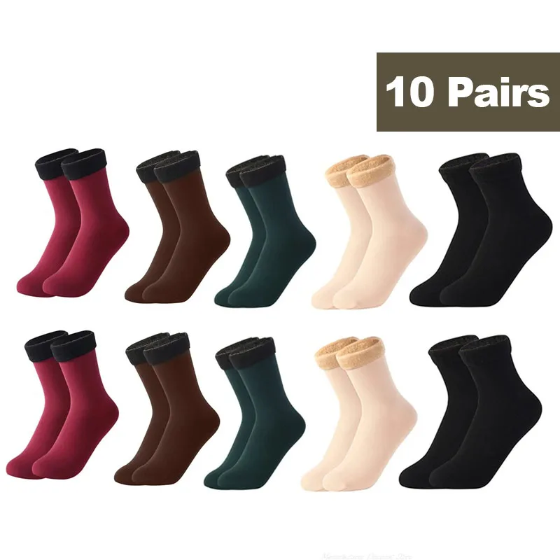 Women's Winter Warm Fleece Thermal Socks 10