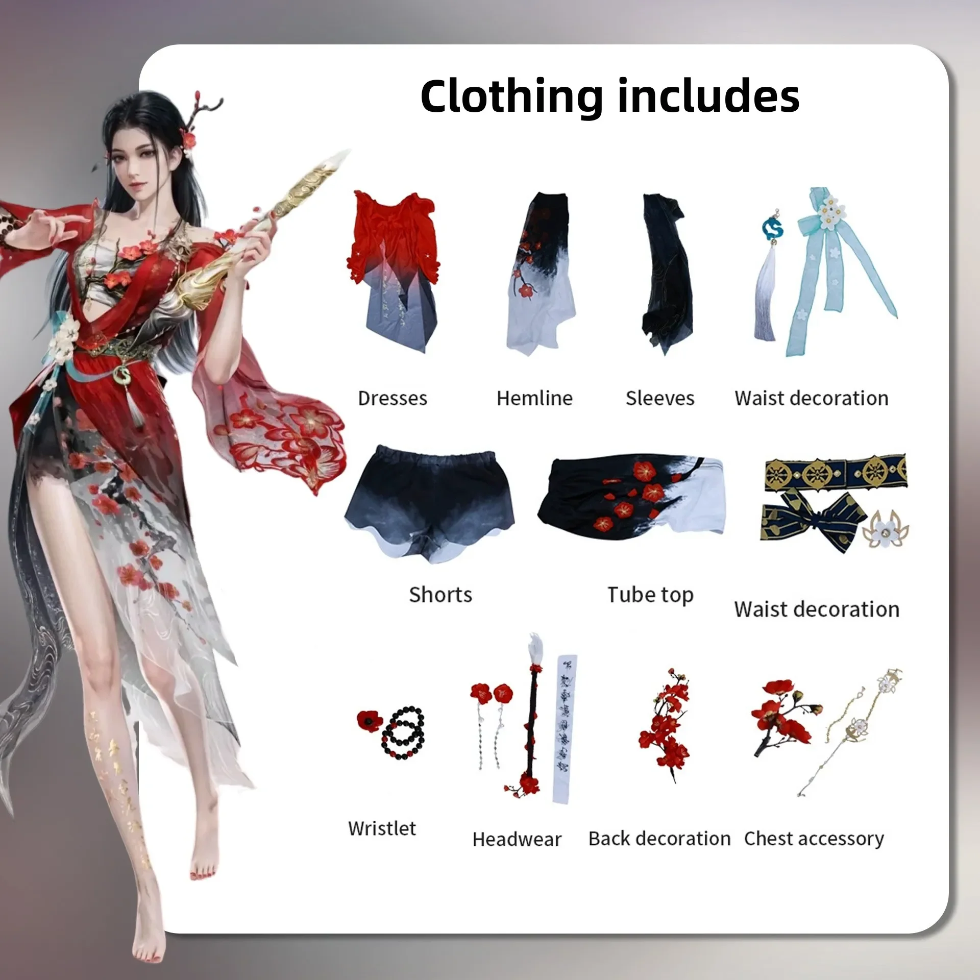 Traditional Chinese Hanfu Costume for Women