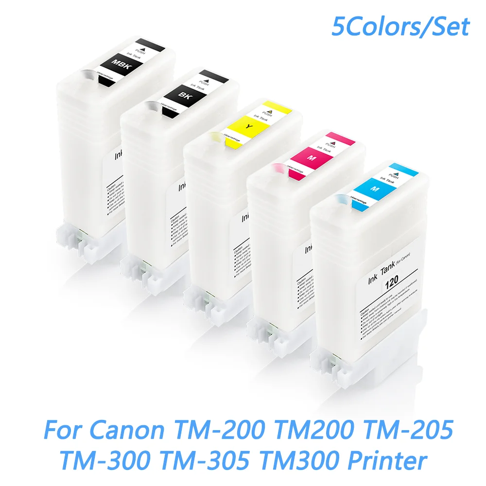 Refillable Ink Cartridges PFI-120 PFI120 for Canon TM200 TM205 TM300 TM305 TM-200 205 300 305 printer supplies,ink cartridge,inkjet ink cartridge