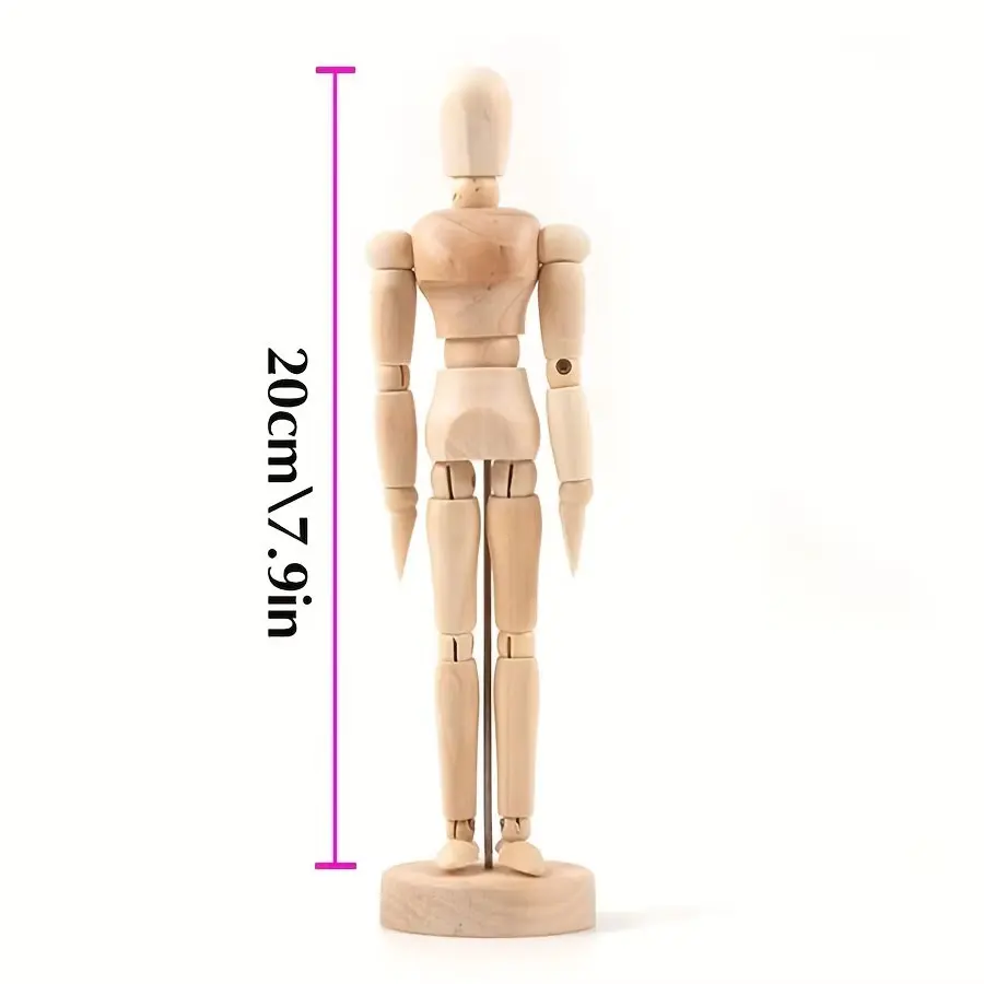 20cm wooden man