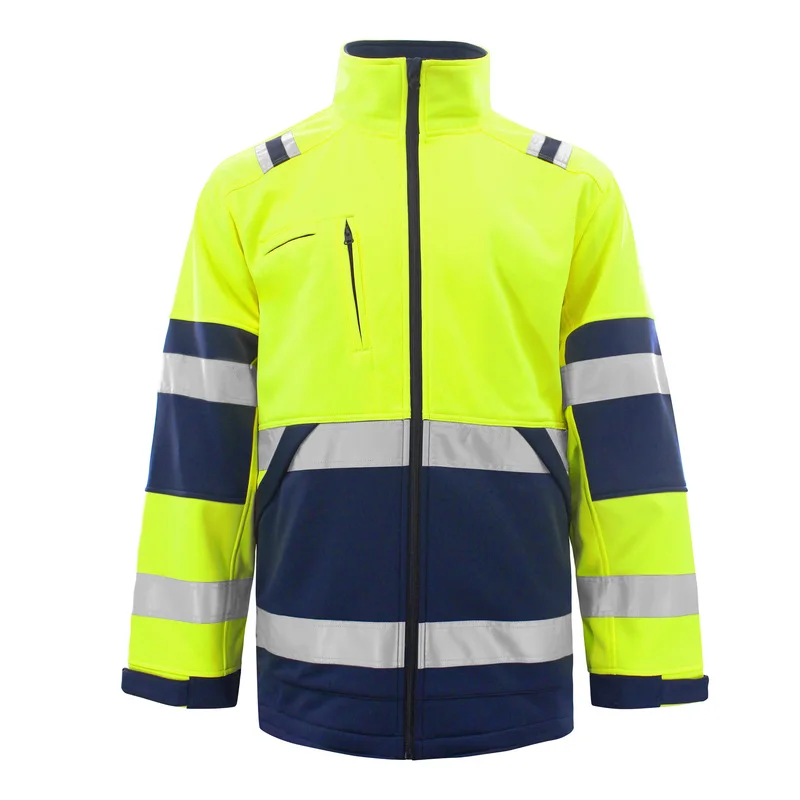 Men Reflective Stripe Jacket Hi Vis Hoodie for Men Zip Work Coat Men Safety  Winter Windproof High Visibility Workwear Clothing - AliExpress