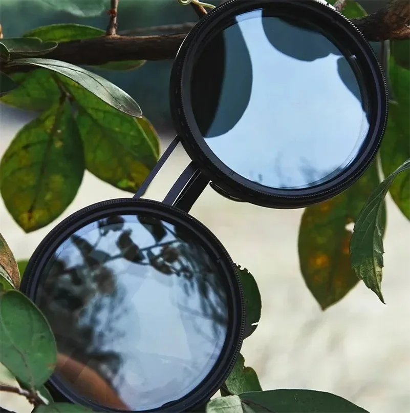 Handmade ND9 Adjustable Dimming Sunglasses Retro Punk Round Men'S Outdoor Fishing Uv400 Polarized Driving Sunglasses For Women