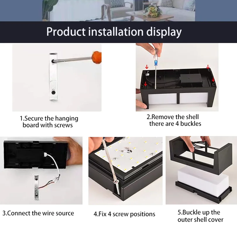 Led Outdoor Wall Light Waterproof IP66 Motion Sensor Led Outdoor Lighting Porch Lights Balcony Garden Lights Outdoor Wall Lamp