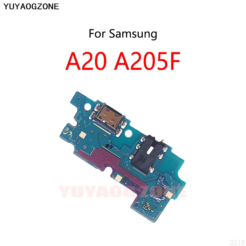 

30PCS/Lot For Samsung Galaxy A20 A205F USB Charge Dock Connector Port Socket Jack Plug Flex Cable Charging Board Module