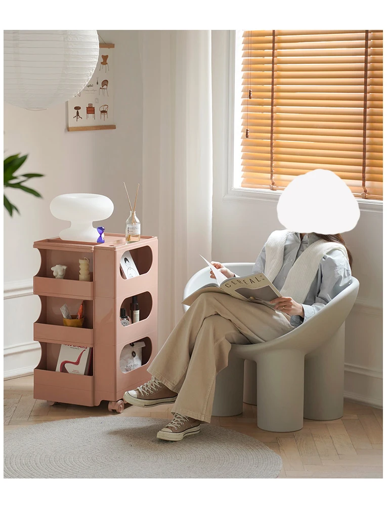 Roly Poly Lounge sofá de plástico PE para ocio, sillón nórdico con pata de elefante, interior y exterior, minimalista, silla de sala de estar para el hogar