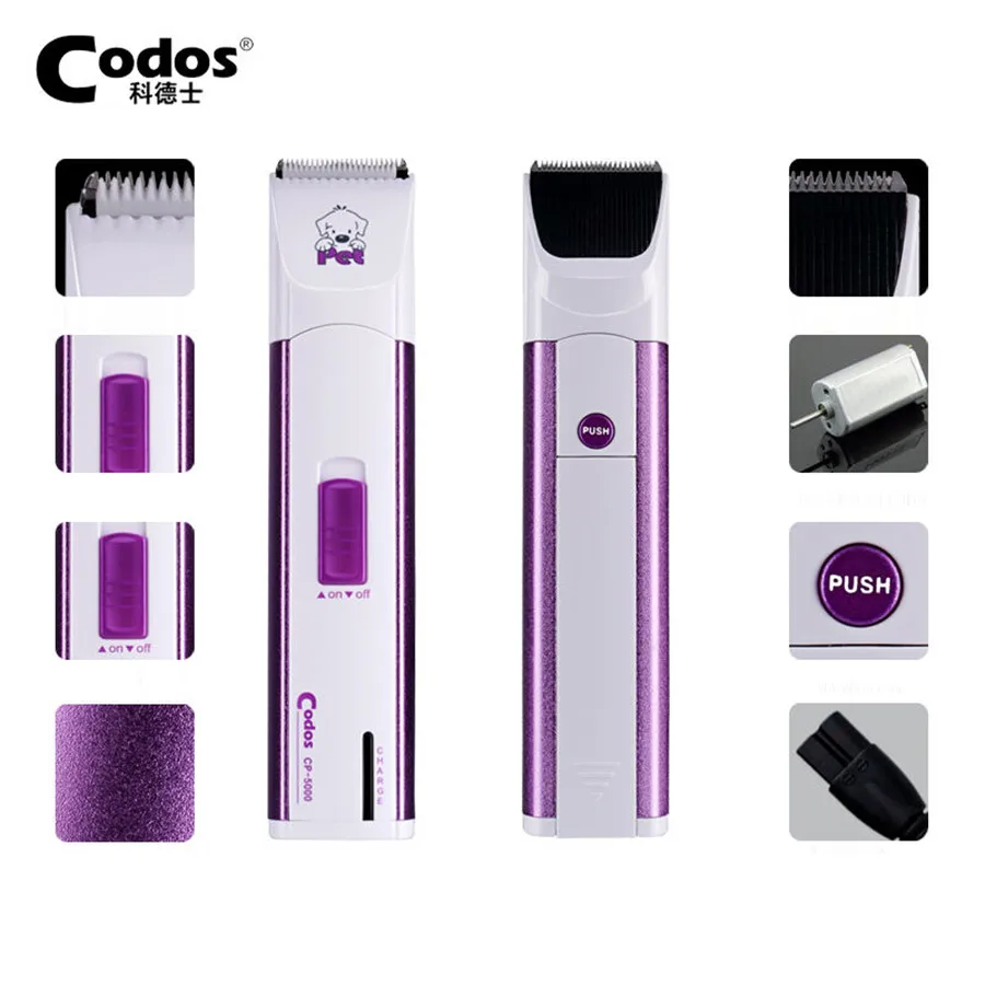 Codos CP5000 MINI Pet Dog Hair Trimmer Electric Shaver Rechargeable Dog Face Ears Foot Clipper