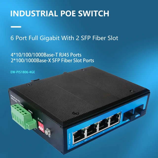 Full gigabit 6-port industrial Ethernet fiber switch-Industrial Ethernet  Switch