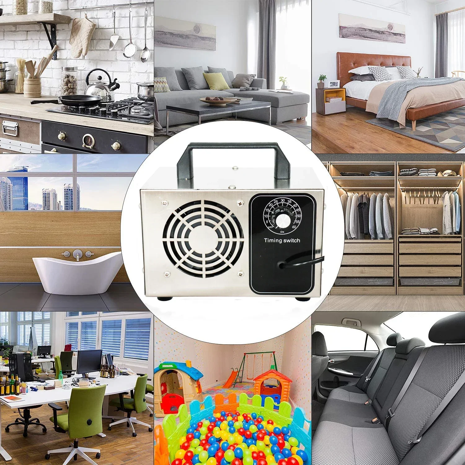 Ozone Generator 220v 60g Ozonizer Air Purifier Home Cleaner Treatment Ozono Remove Formaldehyde