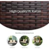 Rattan Porch Swing, Heavy Duty 800 LBS Outdoor Hanging Seat with Extra Cushion and Adjustable Chain, The Porch Swing Seat 3