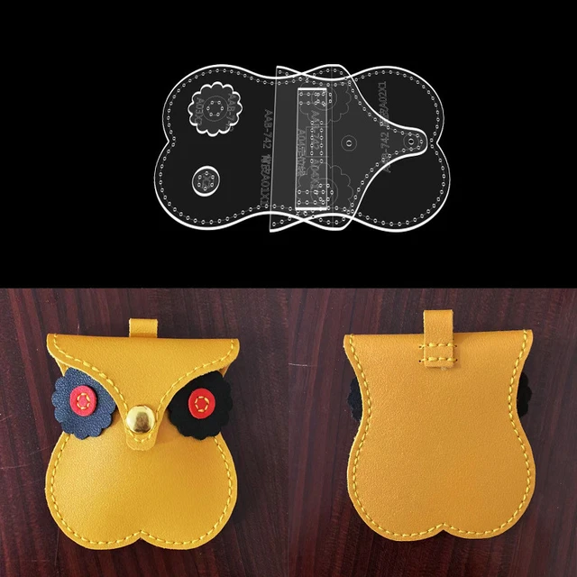 NW nw coin purse acrylic template handbag leather pattern acrylic leather  pattern leather templates for wallet