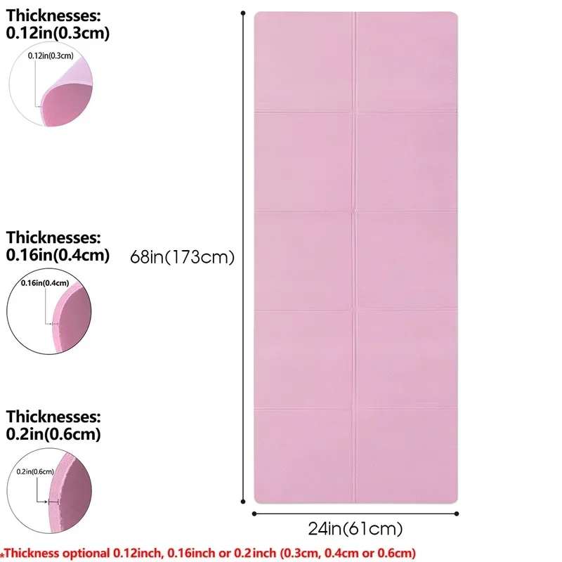 Premium 4mm Anti-Slip Yoga & Exercise Mat for Home Fitness and Pilates