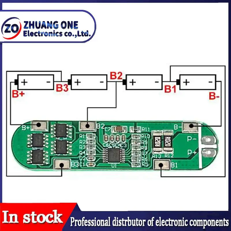 4S 14.8V 12A Li-Ion Lithium Battery 18650 Charger Protection Board 16.8V