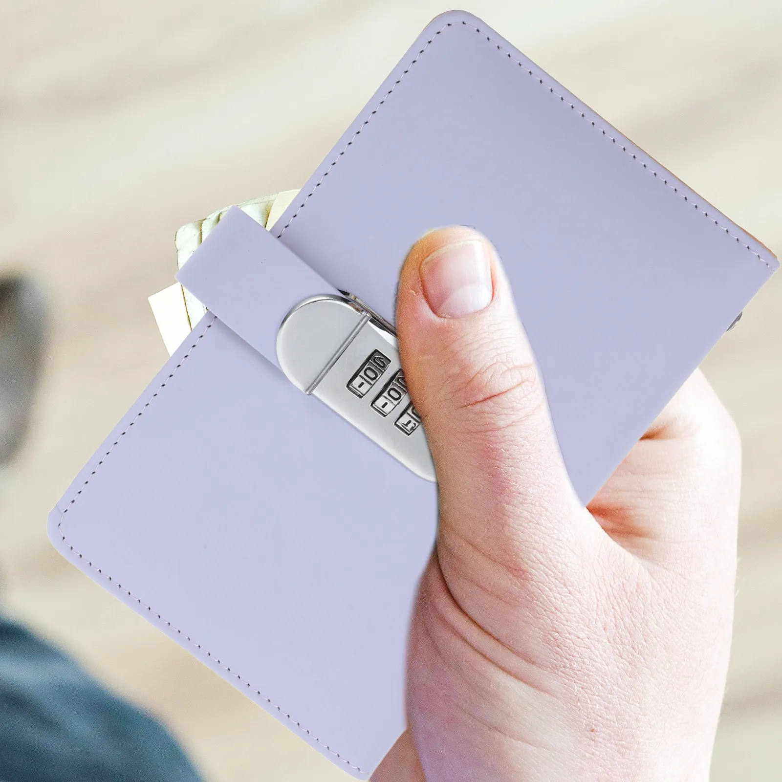 잠금식 저축 바인더 대용량 예산 정리함 양면 삽입 방수 저축 챌린지 플래너 재정 관리 도구